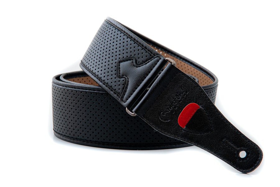 MONTE-CARLO Black model bass guitar strap